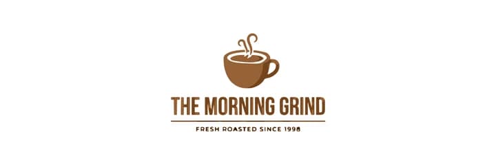 Ein Banner mit 1500 mal 500: das Kaffee-Logo in der Mitte eines einfarbig weißen Banners
