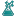 16-px-Favicon eines blaugrünen Laborkolbens, vergrößert: solider Kolbenkörper mit einem kleinen Pixelcluster darüber