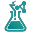 32 px favicon of the flask symbol