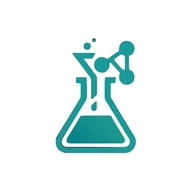 Maskable PWA icon of the flask symbol, shown in a circle mask