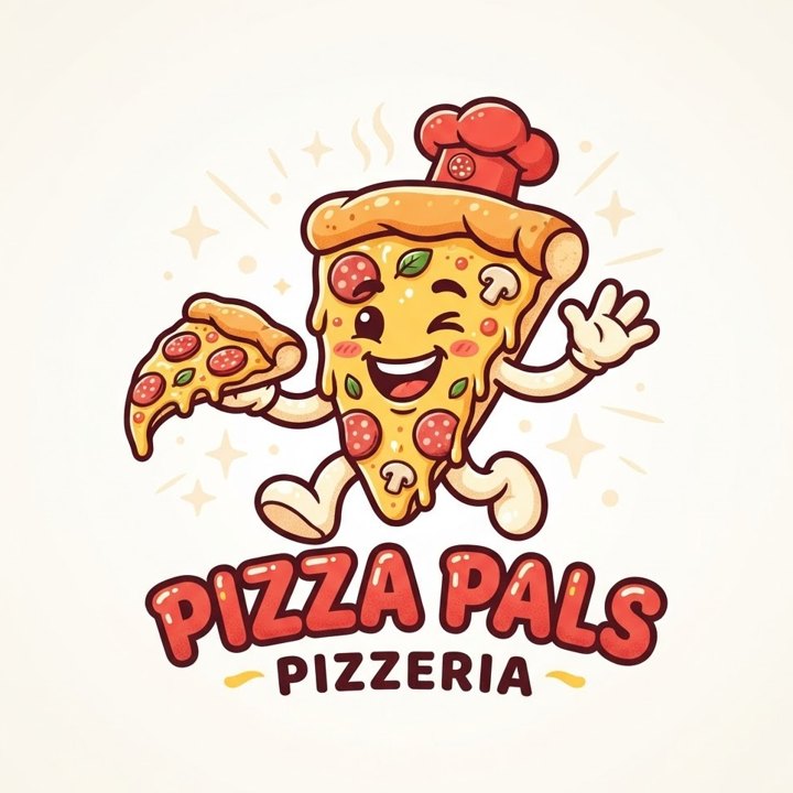 Pizza mascot logo as uploaded