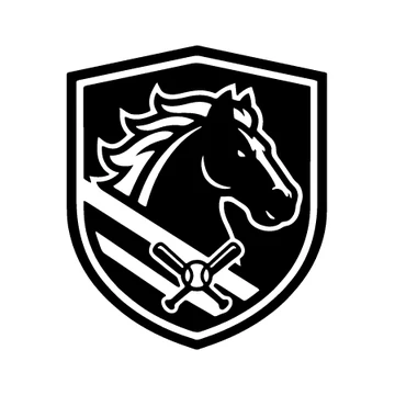 Mustangs-Wappen, schwarze Version
