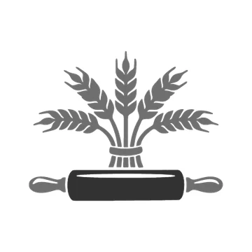 Weizengarben-Logo, Graustufen-Version